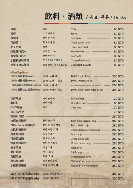 【燒肉菜單】Meat Love橡木炭火韓國烤肉-2024最新菜單與各分店訂位資訊 - 13