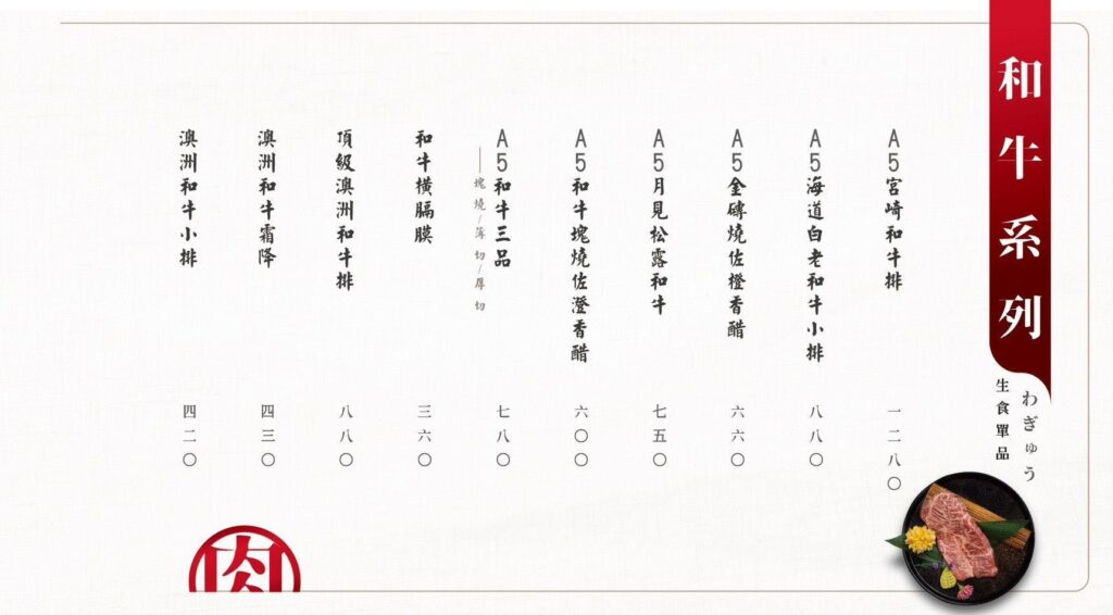 【燒肉菜單】山鯨燒肉-2024最新菜單與各分店訂位資訊 - 22