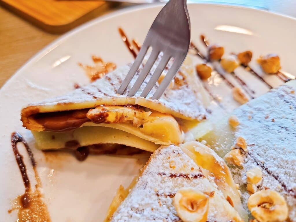 Nutella香蕉薄餅-2